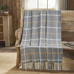 Fall Plaid Fringed Throw Blanket