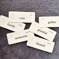 Family Primitive Flash Card Set of 6