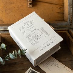 Family Recipes Book Storage Box