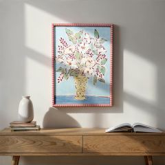 Fanciful Floral Framed Wall Art