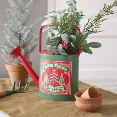Farm Fresh Christmas Tree Decorative Watering Can