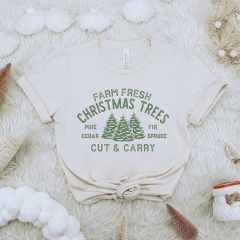 Farm Fresh Christmas Trees Cream Tee