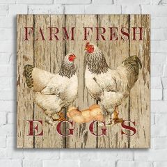 Farm Fresh Eggs Canvas Wall Art