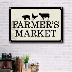 Farmers Market Canvas Wall Art