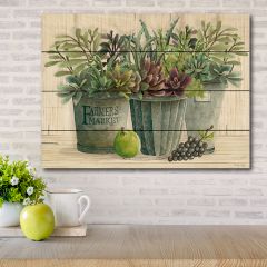 Farmers Market Wood Pallet Wall Art