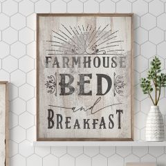 Farmhouse Bed and Breakfast Wall Art
