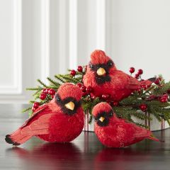 Farmhouse Cardinal Accent Figure, Set of 3