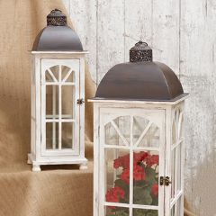 Farmhouse Chic Nesting Lanterns Set of 2