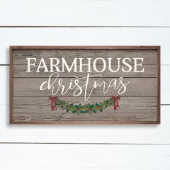 Farmhouse Christmas Framed Holiday Sign