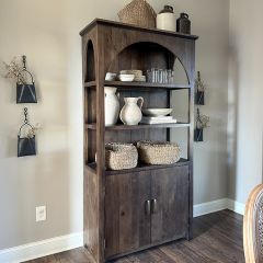 Farmhouse Classics Arched Bookcase Cabinet