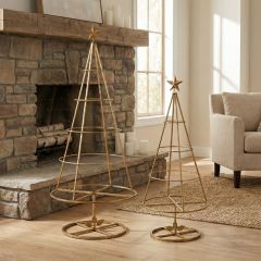 Gold Tree Display Frame Set of 2