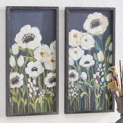 Farmhouse Elegance Floral Wall Art Set of 2