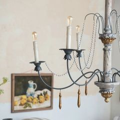 Farmhouse Glam Chandelier