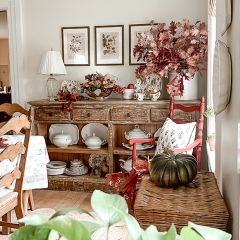 Farmhouse Grand Console Cabinet