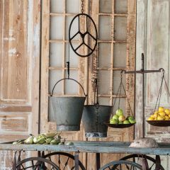 Farmhouse Hanging Dairy Buckets