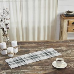 Farmhouse Holiday Fringed Plaid Table Runner