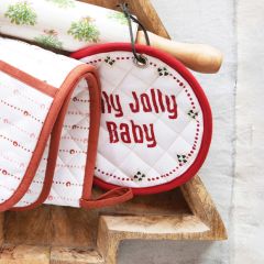 Farmhouse Holiday Round Pot Holder