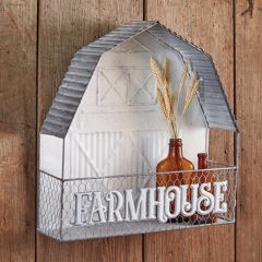 Farmhouse Metal Barn Wall Shelf