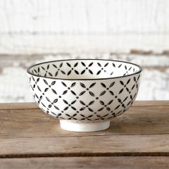 Farmhouse Pattern Ceramic Bowl Ice Cream