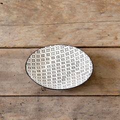 Farmhouse Pattern Ceramic Plate Dessert