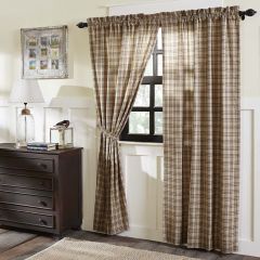 Farmhouse Plaid Curtain Panel Set of 2