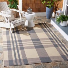 Farmhouse Plaid Picnic Blanket Area Rug