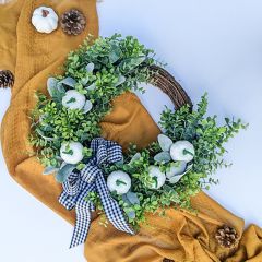 Farmhouse Pumpkins Wreath