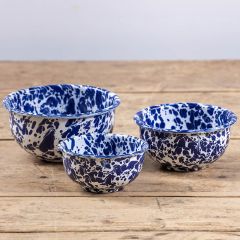 Farmhouse Splatterware Bowls Set of 3