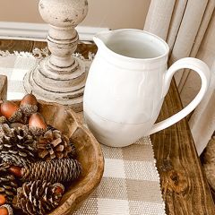 Farmhouse Stoneware Table Elements Pitcher