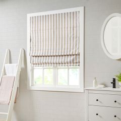 Farmhouse Striped Cordless Roman Shade