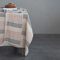 Farmhouse Striped Cotton Table Linen