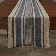 Farmhouse Striped Linen Table Runner