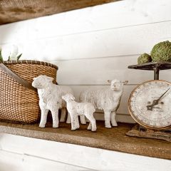 Farmhouse Tabletop Sheep Set of 3