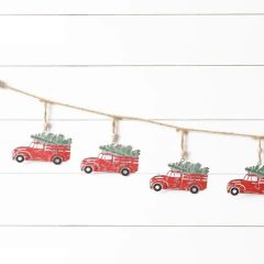 Farmhouse Truck Wood Bead Garland