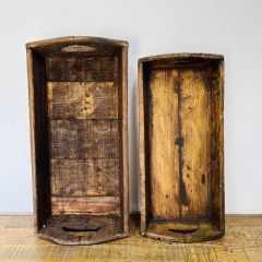 Farmhouse Wood Nesting Trays Set of 2