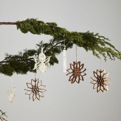 Farmhouse Yuletide Ornaments Set of 3