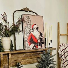 Father Christmas Winter Canvas Wall Art