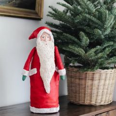 Father Santa Canvas Figurine 17.5 Inch