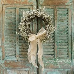 Faux Baby's Breath Twig Wreath