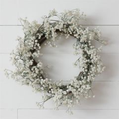Faux Baby's Breath Twig Wreath