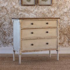 Faux Bamboo 3 Drawer Chest