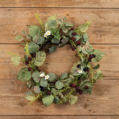 Faux Blackberry and Raspberry Twig Wreath