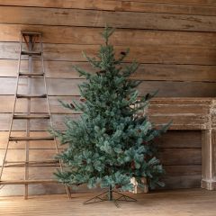 Faux Blue Spruce Pre Lit Christmas Tree 7.5 Foot