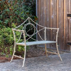 Faux Bois French Inspired Oversized Chair