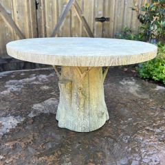 Faux Bois Tree Trunk Gathering Table