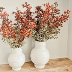 Faux Boxwood Berry Bush