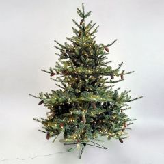 Faux Carolina Spruce Pre Lit Christmas Tree 7.5 Foot