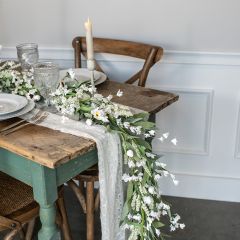Faux Daisy and Heather Decorative Garland
