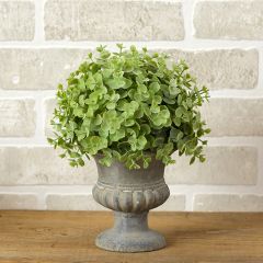Faux Eucalyptus Urn