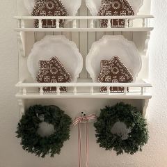 Faux Evergreen Cedar Candle Ring